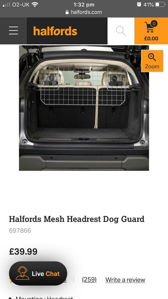 halfords dog guard